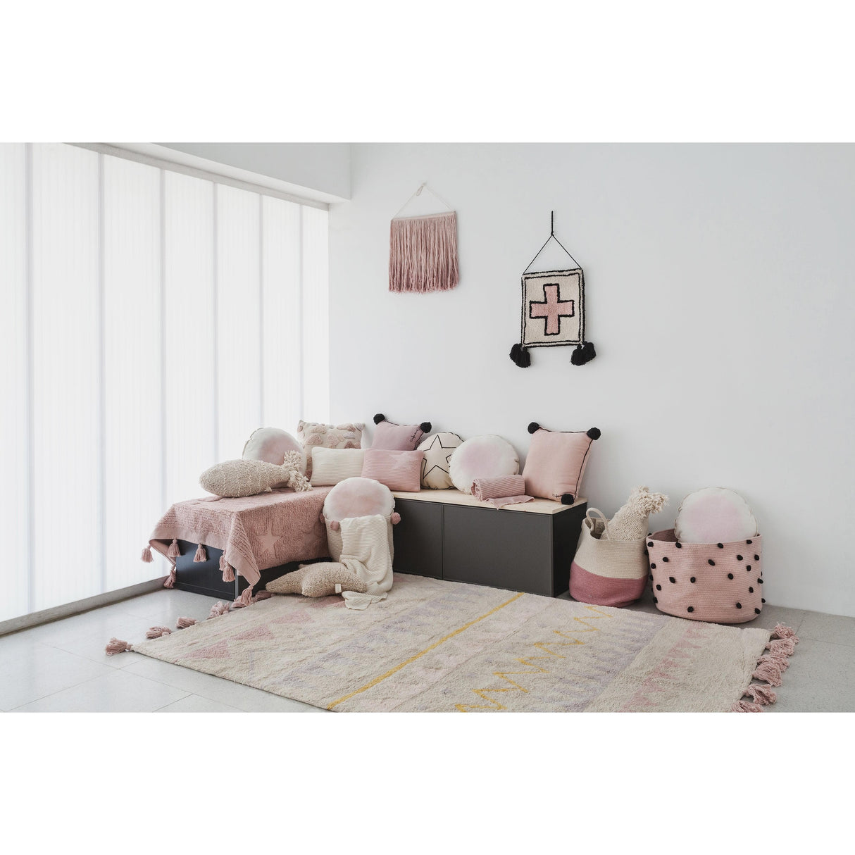 Rugs by Roo | Lorena Canals Azteca Natural Vintage Nude Machine Washable Rug-C-AZ-NVN