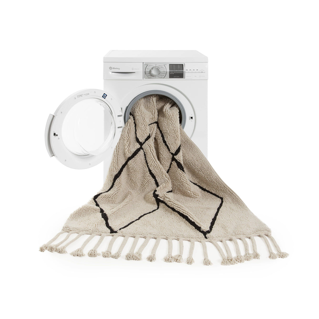 Rugs by Roo | Lorena Canals Bereber Beige Machine Washable Area Rug-C-BW-BE-BEIGE