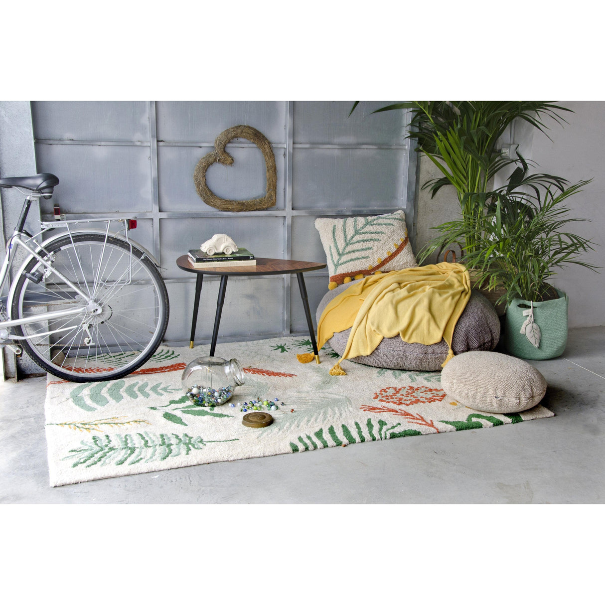 Rugs by Roo | Lorena Canals Botanic Plants Machine Washable Area Rug-C-BOTANIC