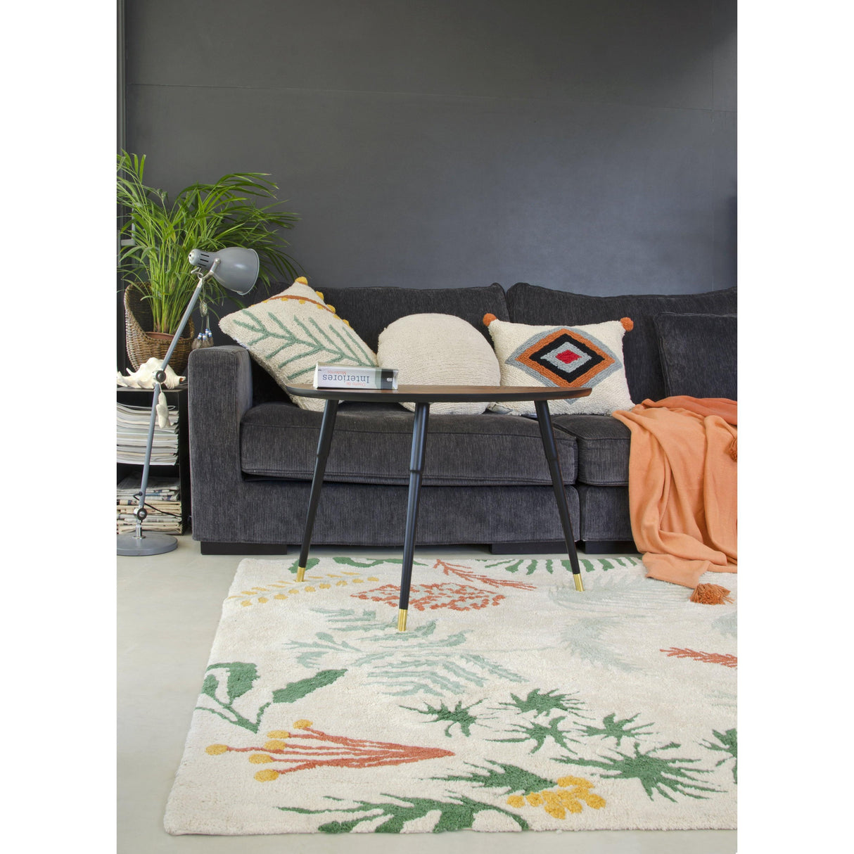 Rugs by Roo | Lorena Canals Botanic Plants Machine Washable Area Rug-C-BOTANIC