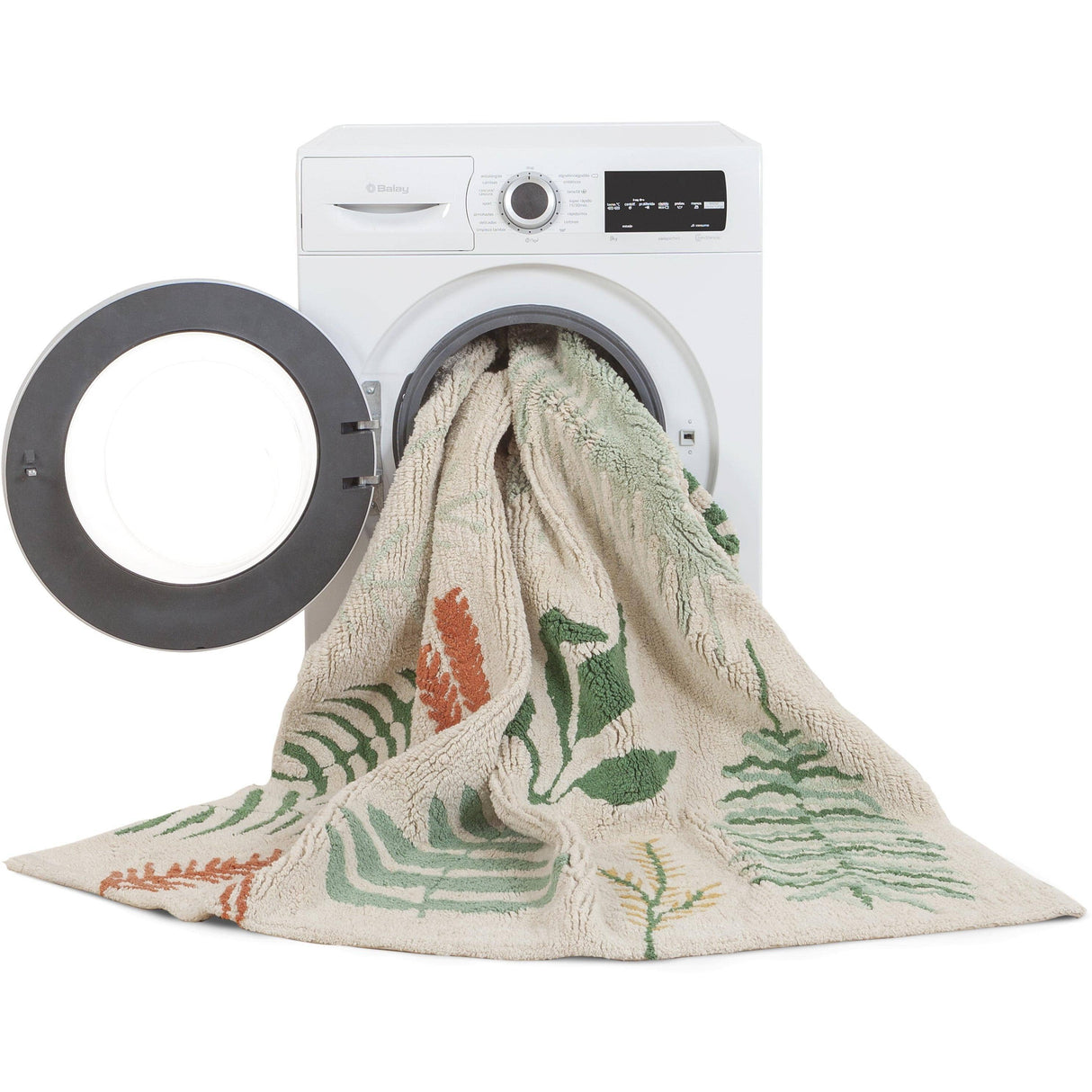 Rugs by Roo | Lorena Canals Botanic Plants Machine Washable Area Rug-C-BOTANIC