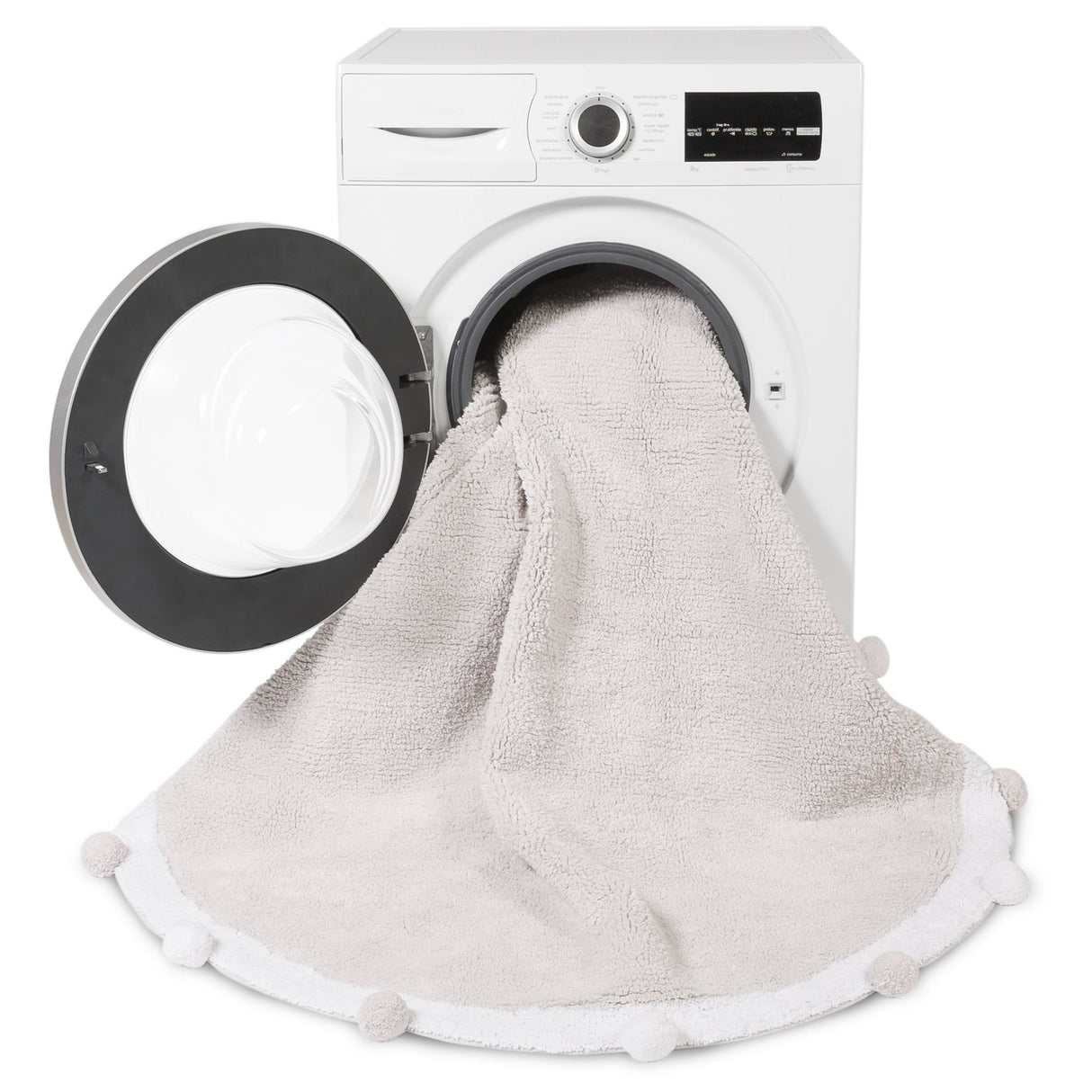 Rugs by Roo | Lorena Canals Bubbly Light Grey Machine Washable Area Rug-C-BUBBLY-GR