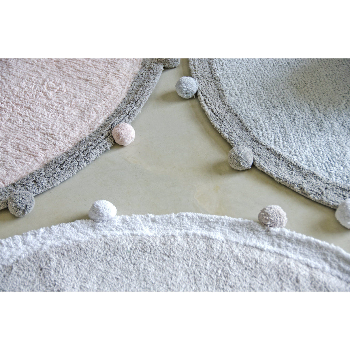 Rugs by Roo | Lorena Canals Bubbly Light Grey Machine Washable Area Rug-C-BUBBLY-GR