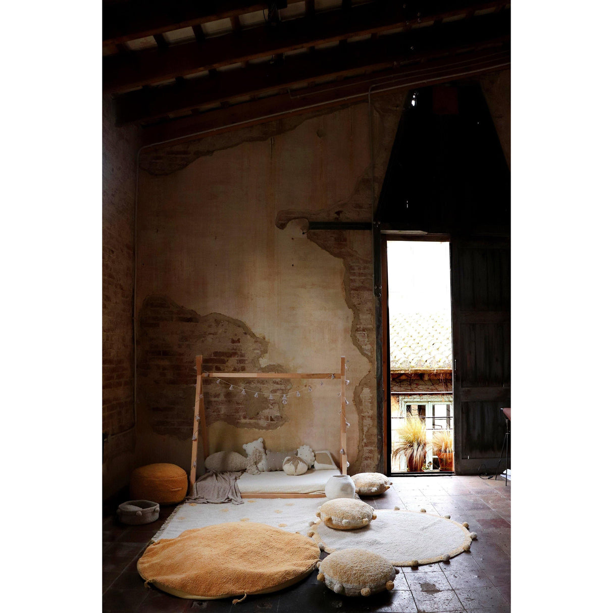 Rugs by Roo | Lorena Canals Bubbly Natural Honey Washable Area Rug-C-BUBBLY-HNY