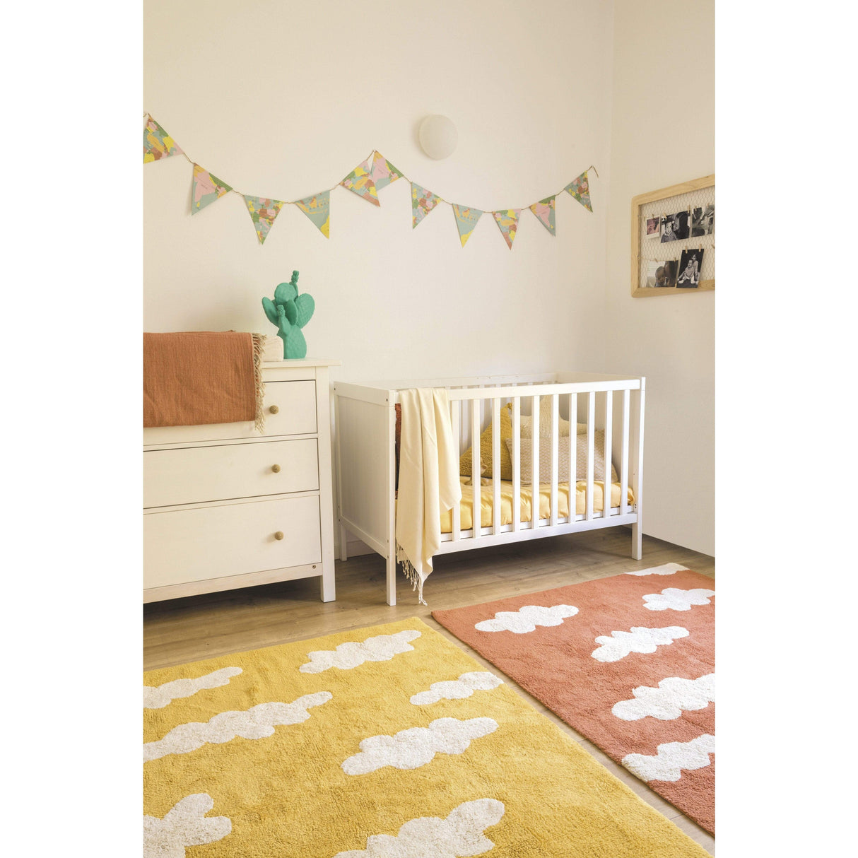 Rugs by Roo | Lorena Canals Clouds Mustard Machine Washable Area Rug-C-CL-MU