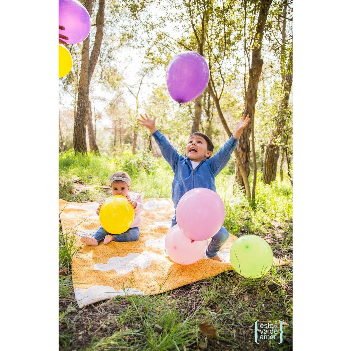 Rugs by Roo | Lorena Canals Clouds Mustard Machine Washable Area Rug-C-CL-MU