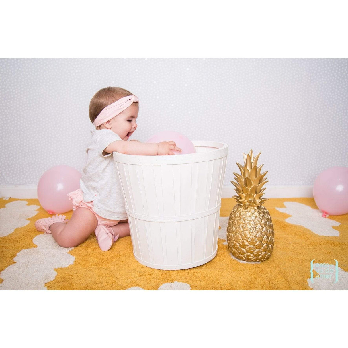 Rugs by Roo | Lorena Canals Clouds Mustard Machine Washable Area Rug-C-CL-MU