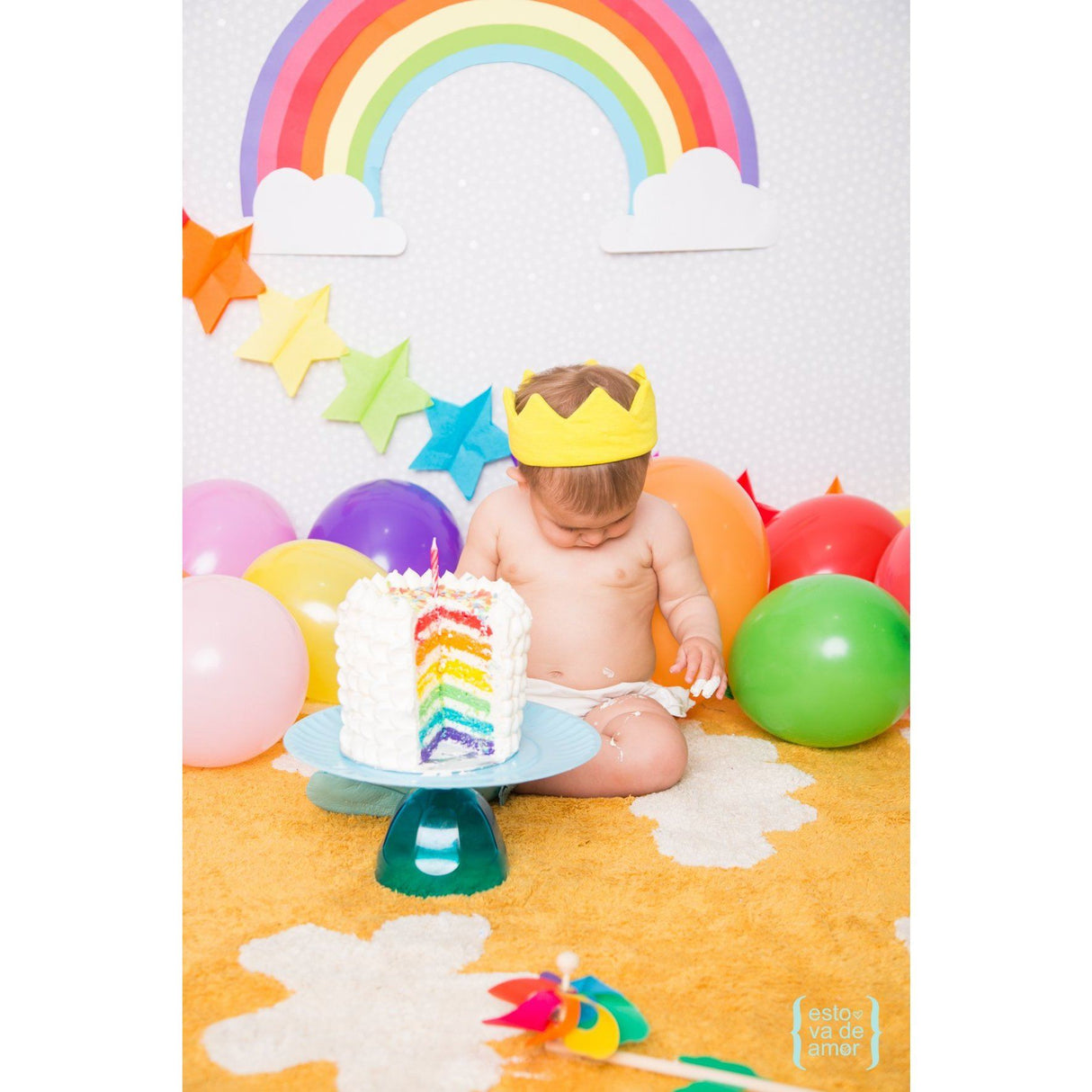 Rugs by Roo | Lorena Canals Clouds Mustard Machine Washable Area Rug-C-CL-MU