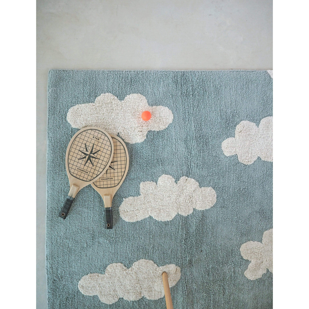 Rugs by Roo | Lorena Canals Clouds Vintage Blue Machine Washable Area Rug-C-CL-VB