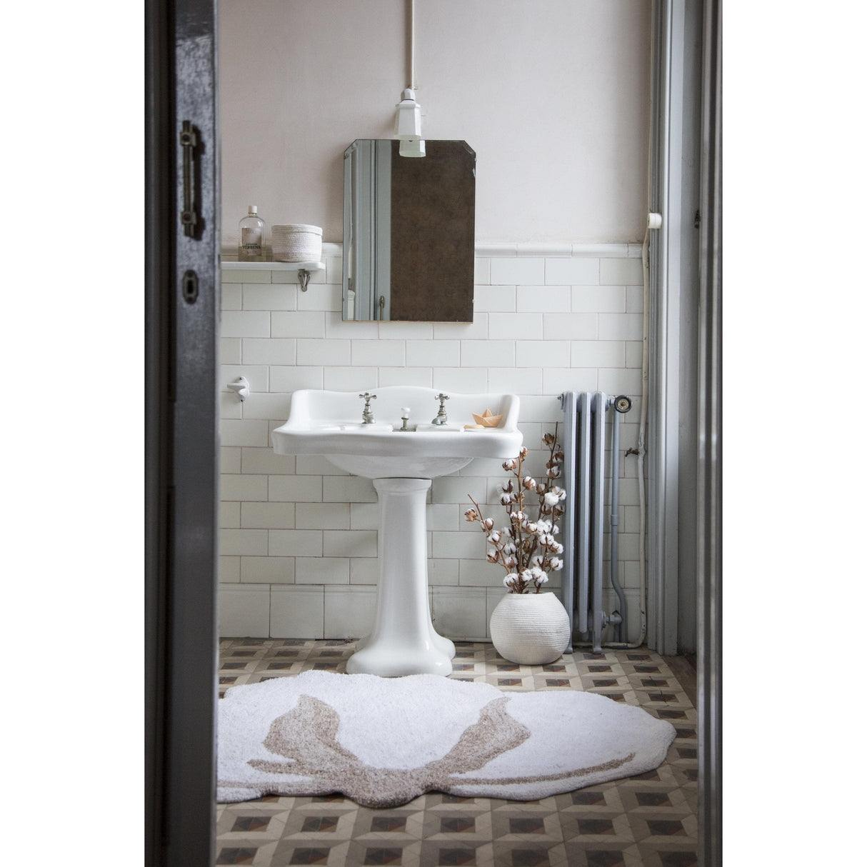 Rugs by Roo | Lorena Canals Cotton Flower Machine Washable Area Rug-C-COT-FLOWER