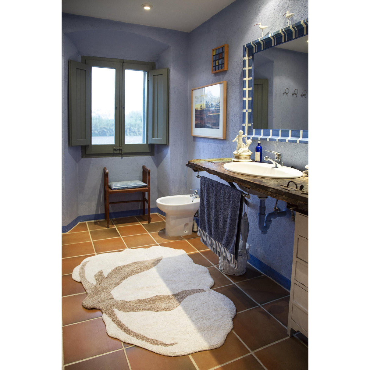 Rugs by Roo | Lorena Canals Cotton Flower Machine Washable Area Rug-C-COT-FLOWER