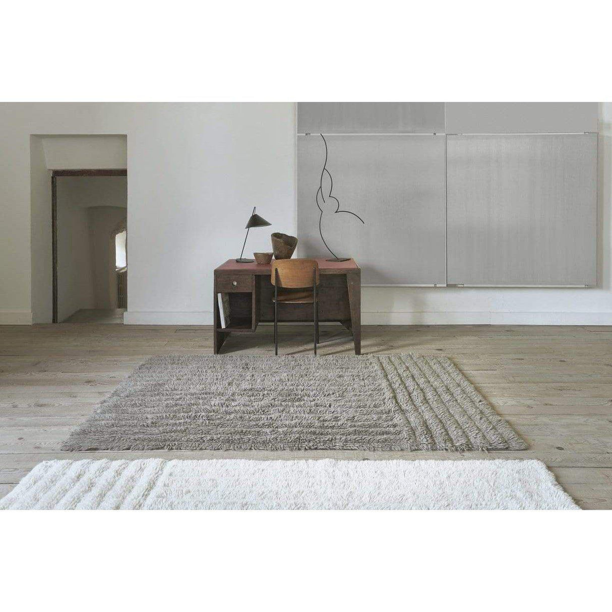 Rugs by Roo | Lorena Canals Dunes White Woolable Area Rug-WO-DUNES-WH-S
