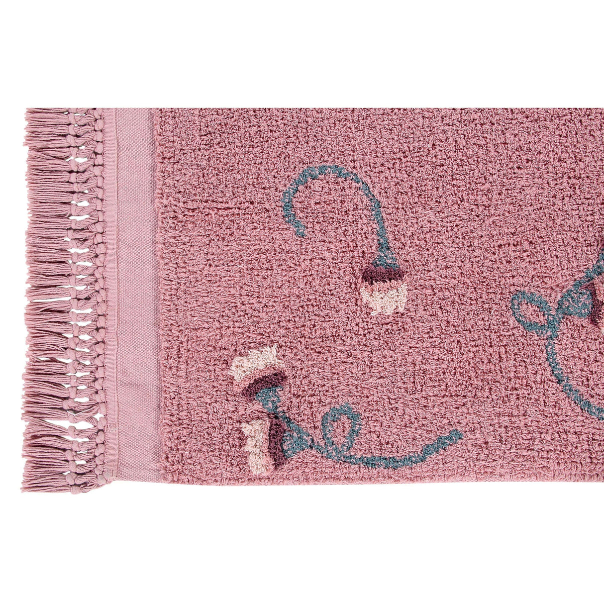 Rugs by Roo | Lorena Canals English Garden Ash Rose Machine Washable Area Rug-C-GARDEN-ASH