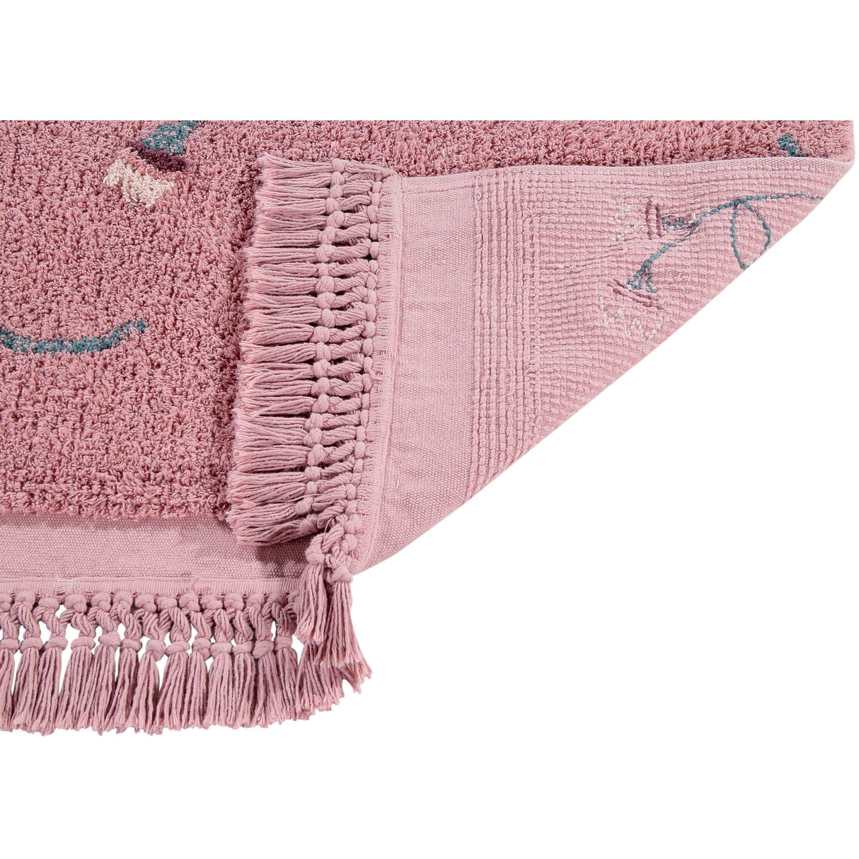 Rugs by Roo | Lorena Canals English Garden Ash Rose Machine Washable Area Rug-C-GARDEN-ASH