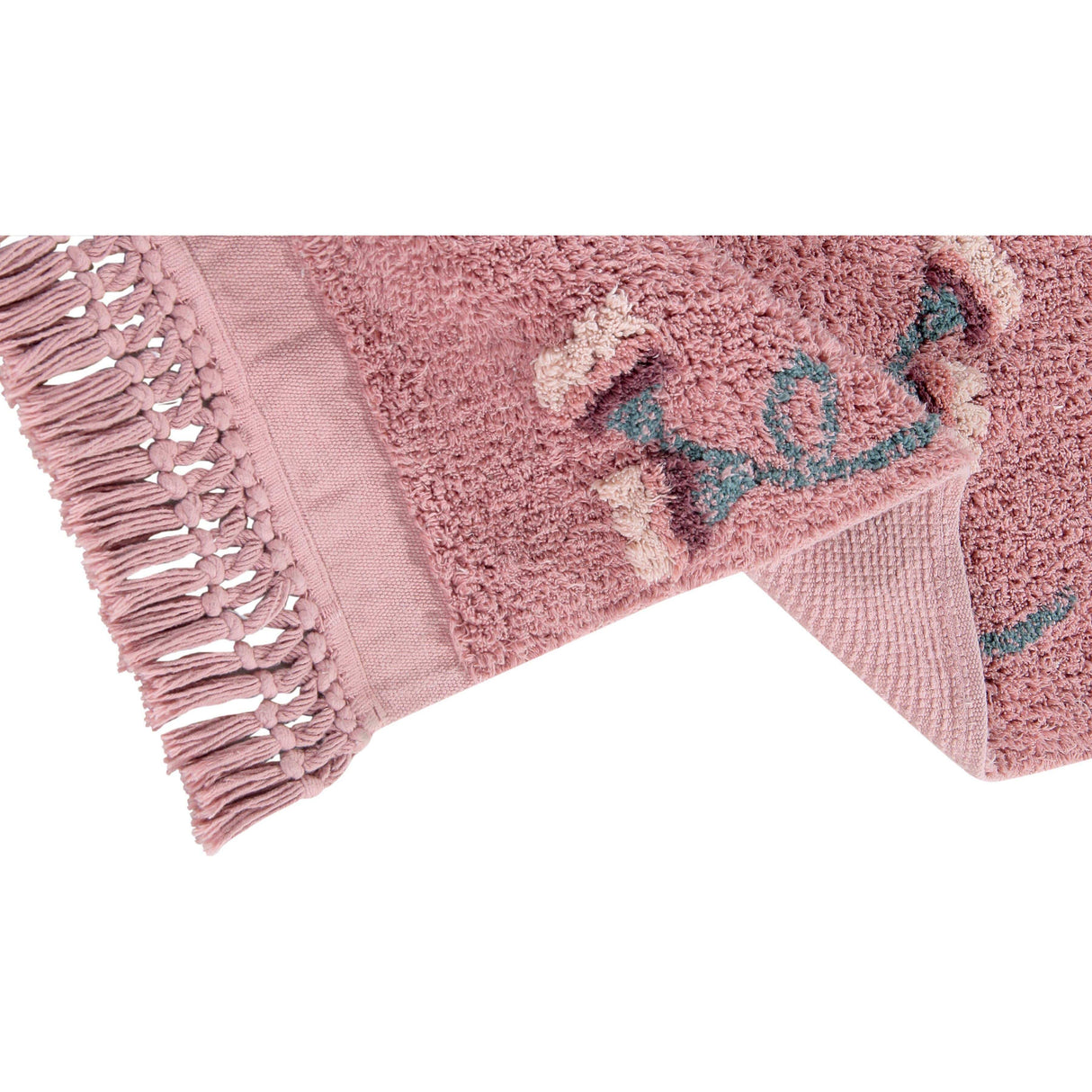 Rugs by Roo | Lorena Canals English Garden Ash Rose Machine Washable Area Rug-C-GARDEN-ASH