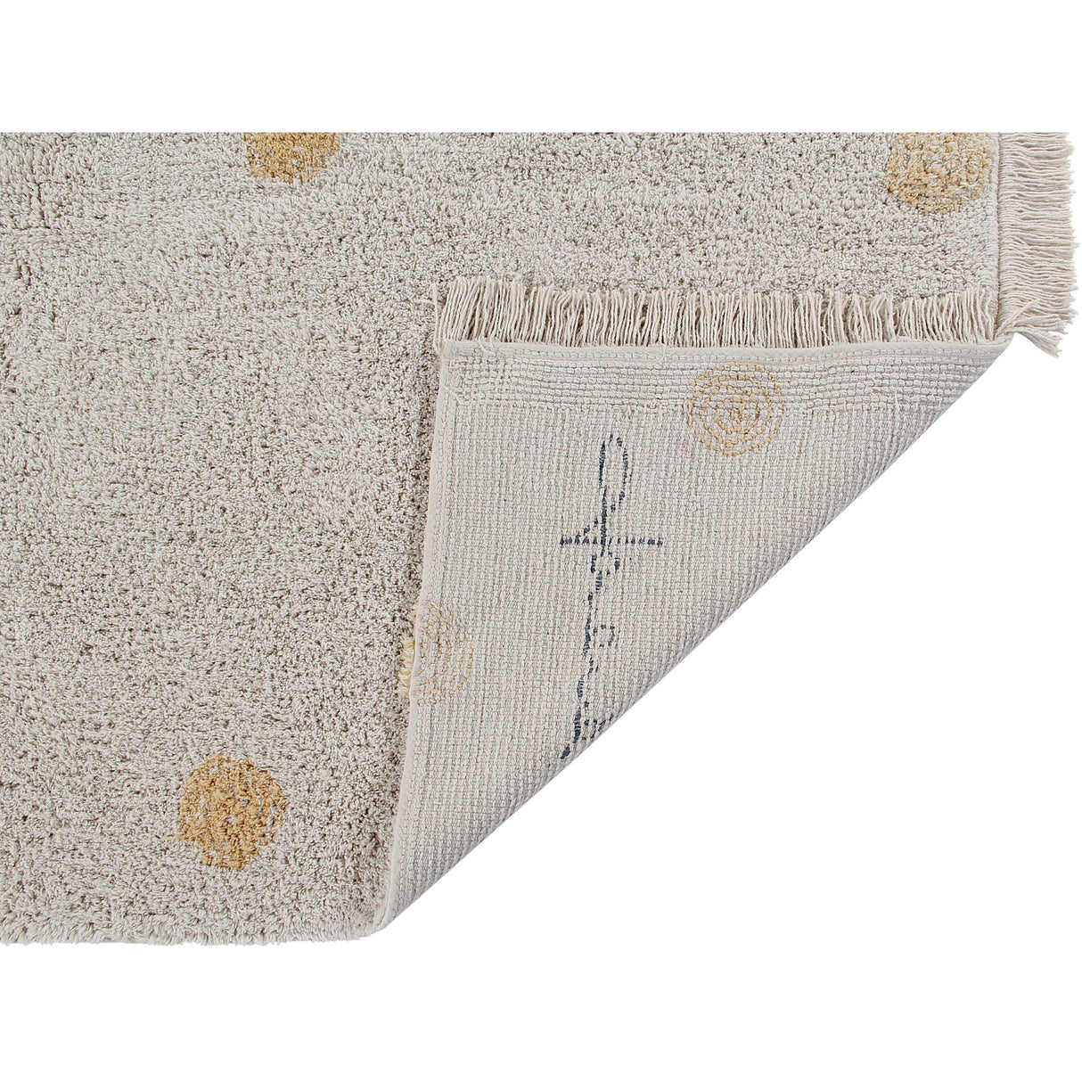 Rugs by Roo | Lorena Canals Hippy Dots Natural Honey Washable Area Rug-C-HIDO-HNY