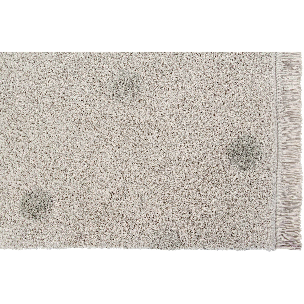 Rugs by Roo | Lorena Canals Hippy Dots Natural Olive Washable Area Rug-C-HIDO-OLV