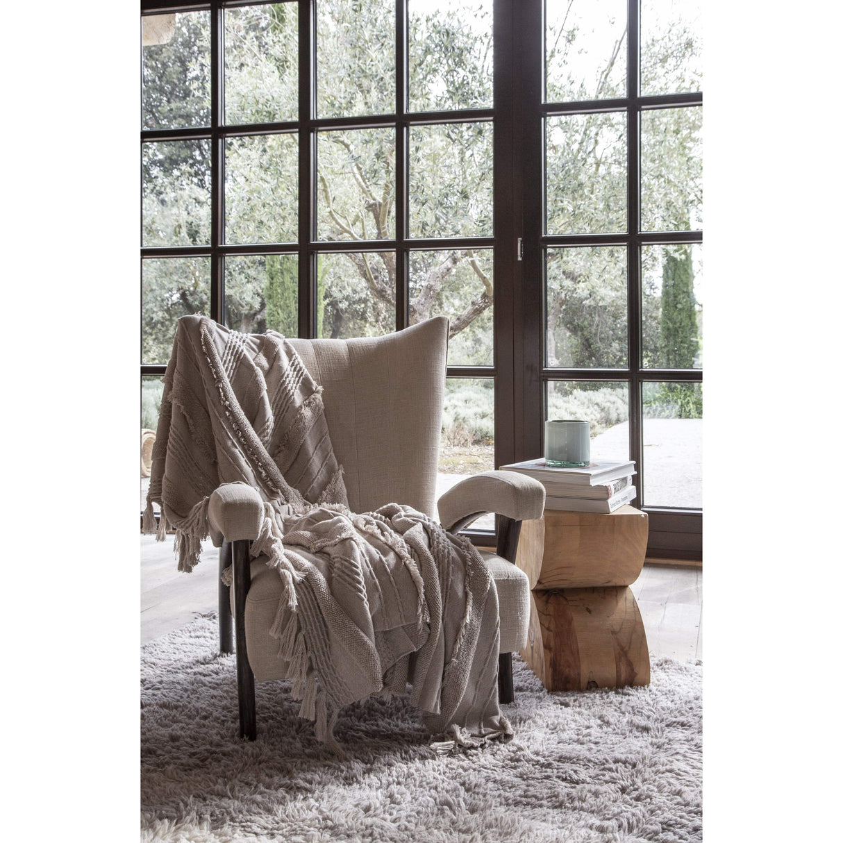 Rugs by Roo | Lorena Canals Into the Blue Wool Washable Area Rug-WO-TOBLU-M