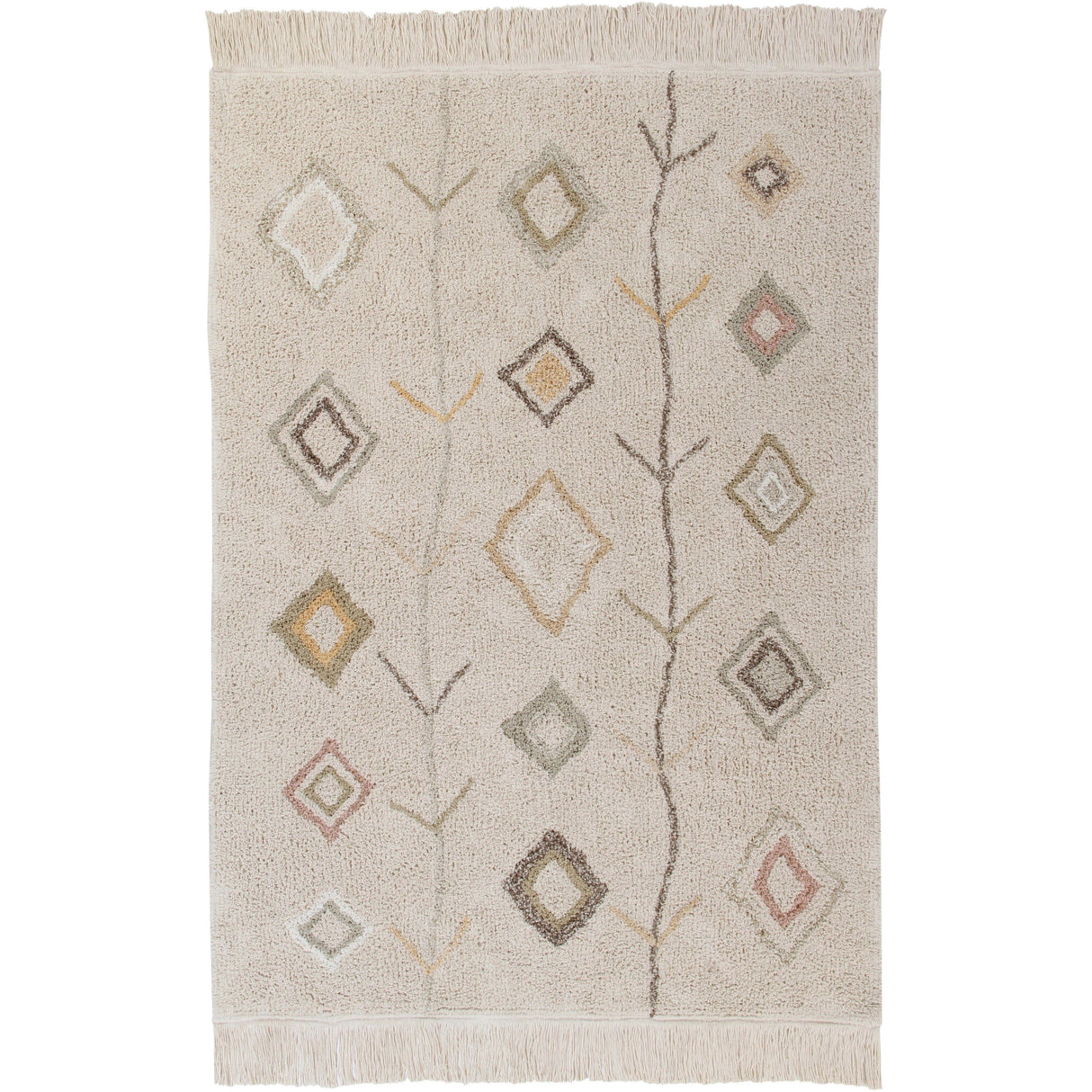 Kaarol Earth Washable Area Rug