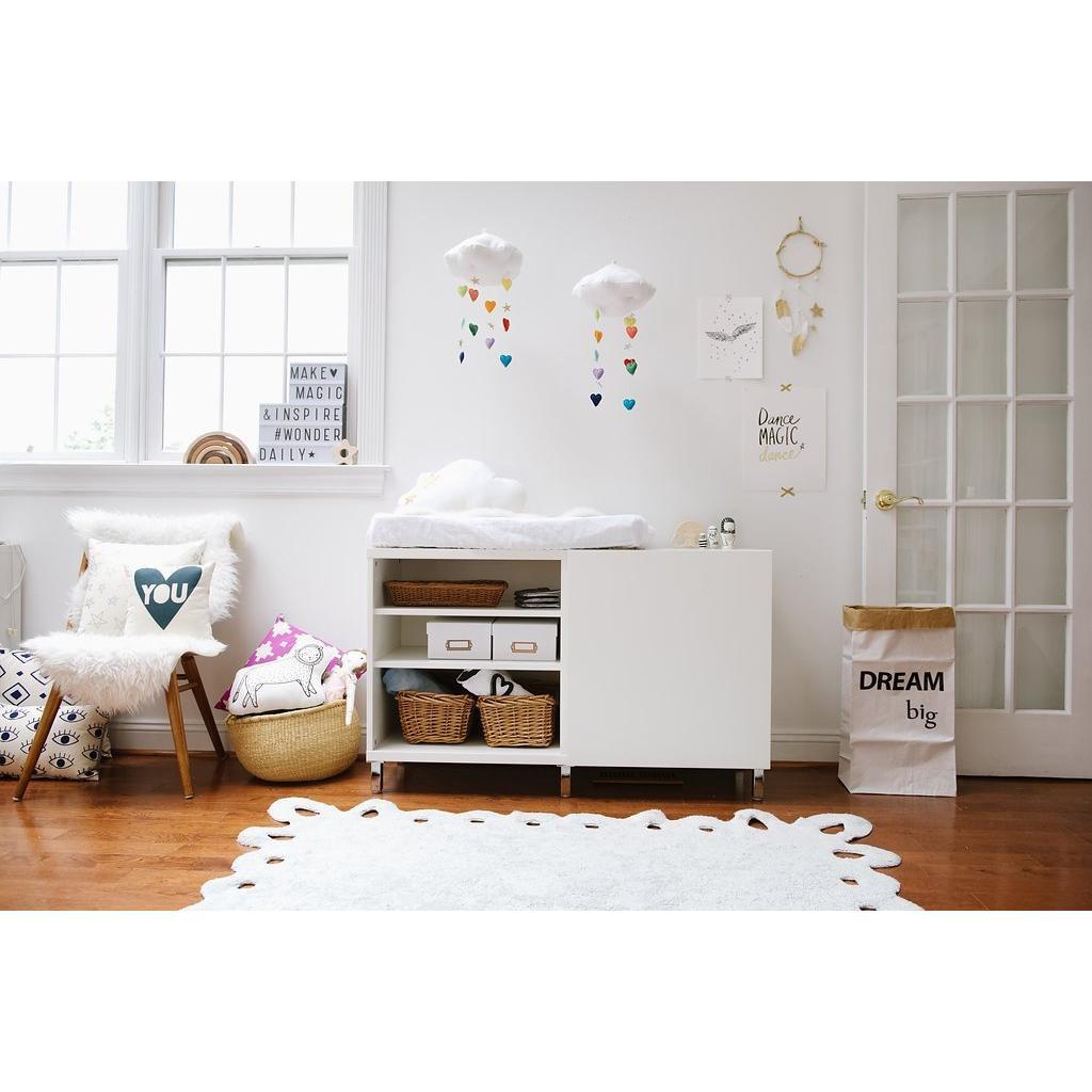 Rugs by Roo | Lorena Canals Lace Ice Machine Washable Area Rug-C-00000