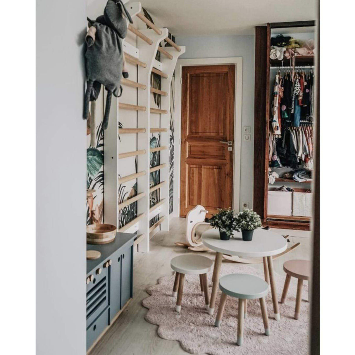 Rugs by Roo | Lorena Canals Little Biscuit Pink Machine Washable Area Rug-C-13301