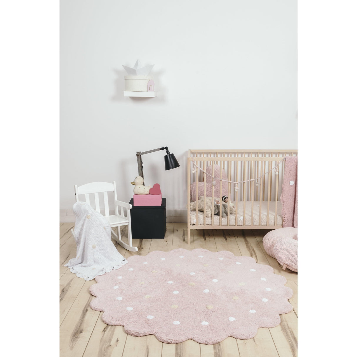 Rugs by Roo | Lorena Canals Little Biscuit Pink Machine Washable Area Rug-C-13301
