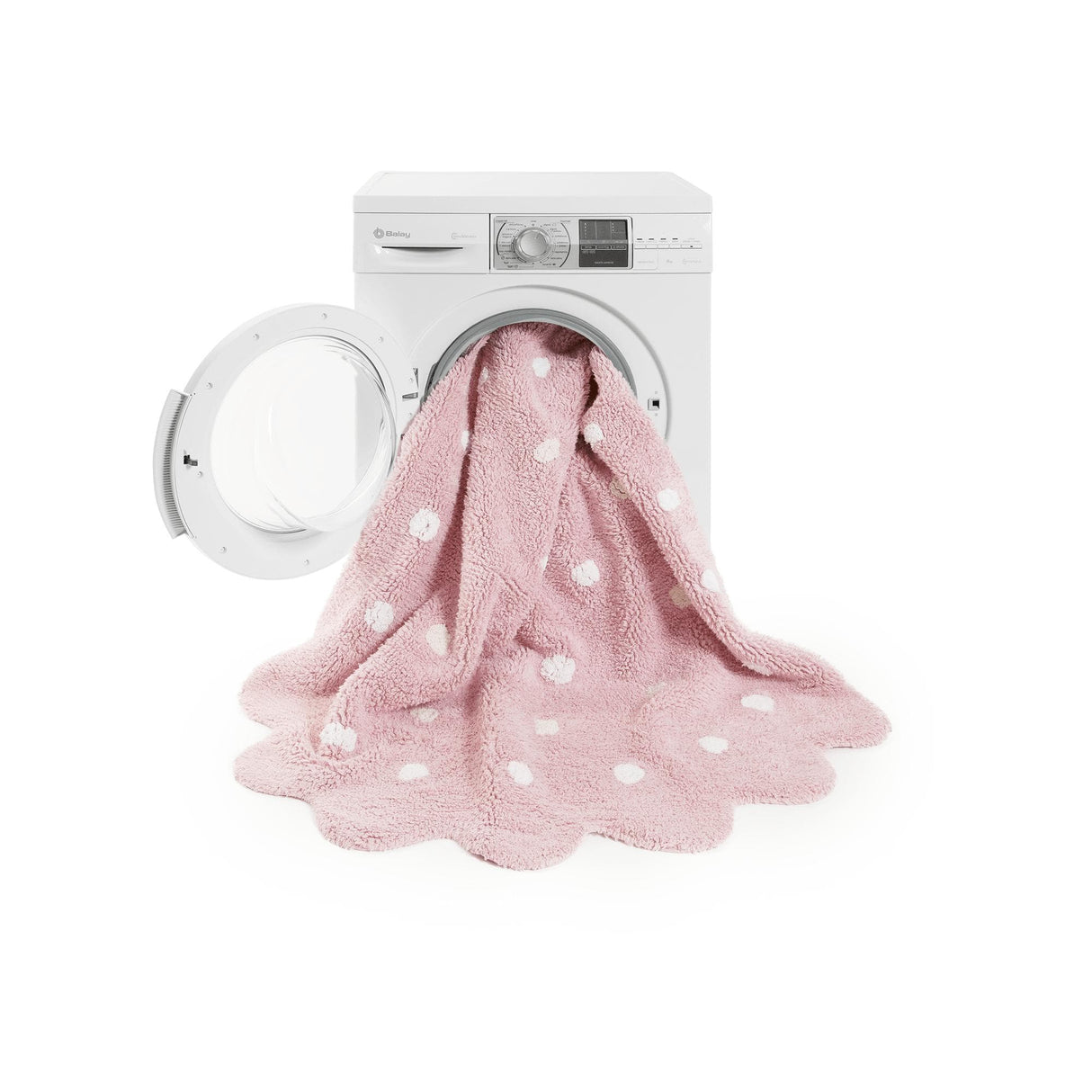 Rugs by Roo | Lorena Canals Little Biscuit Pink Machine Washable Area Rug-C-13301