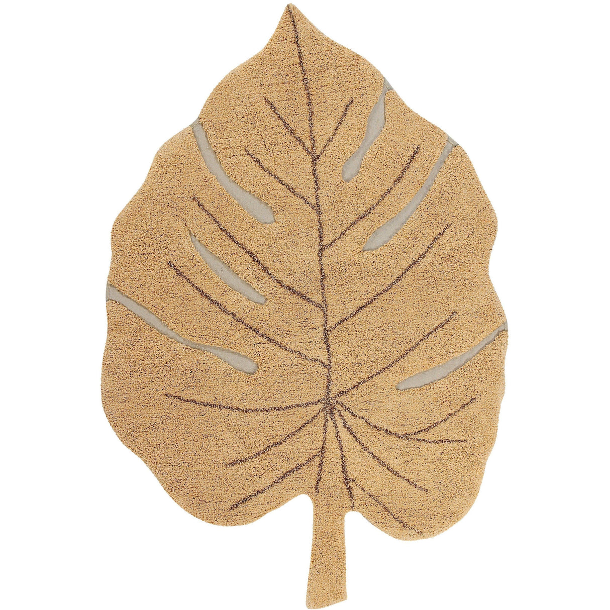 Monstera Honey Washable Area Rug