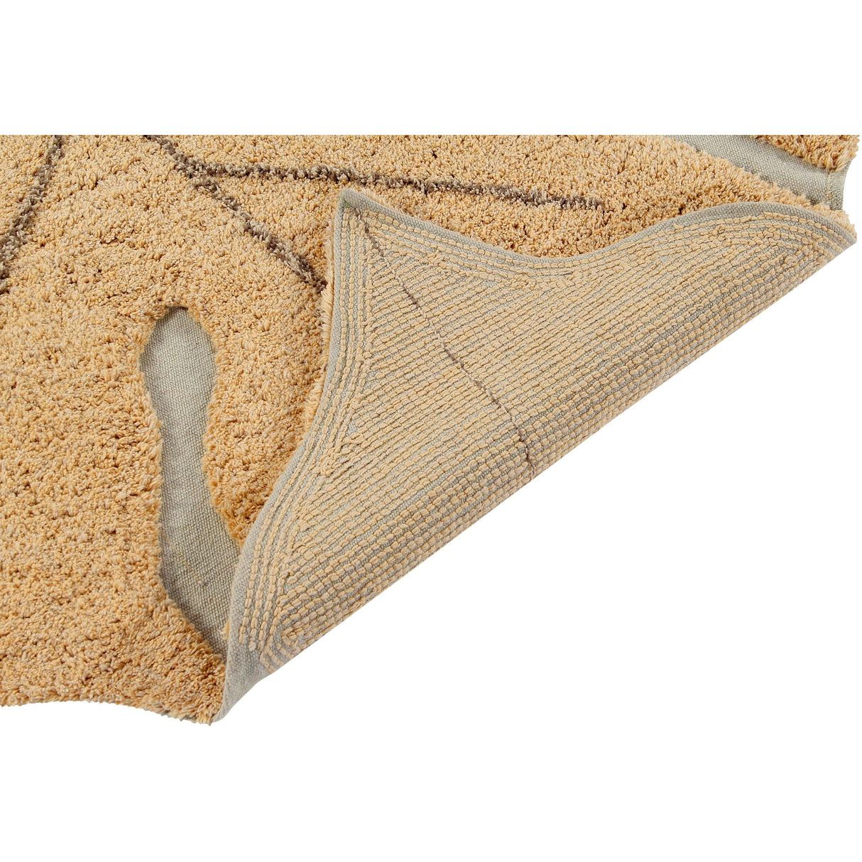 Rugs by Roo | Lorena Canals Monstera Honey Washable Area Rug-C-MON-HNY