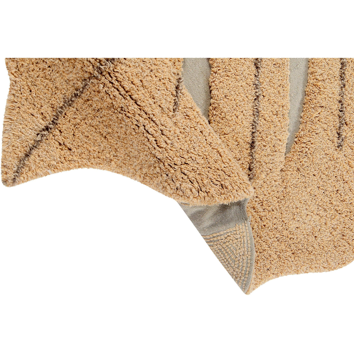 Rugs by Roo | Lorena Canals Monstera Honey Washable Area Rug-C-MON-HNY