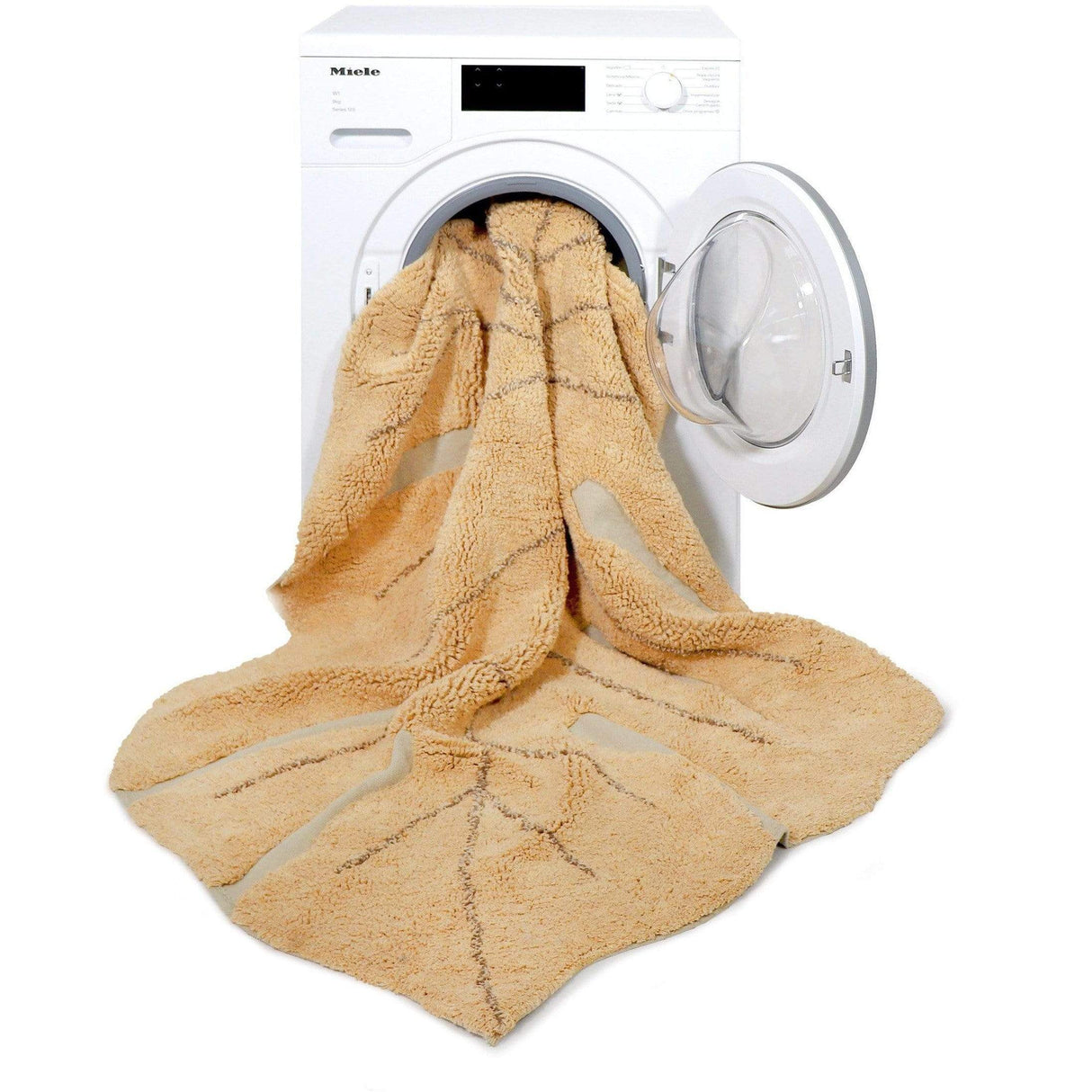 Rugs by Roo | Lorena Canals Monstera Honey Washable Area Rug-C-MON-HNY