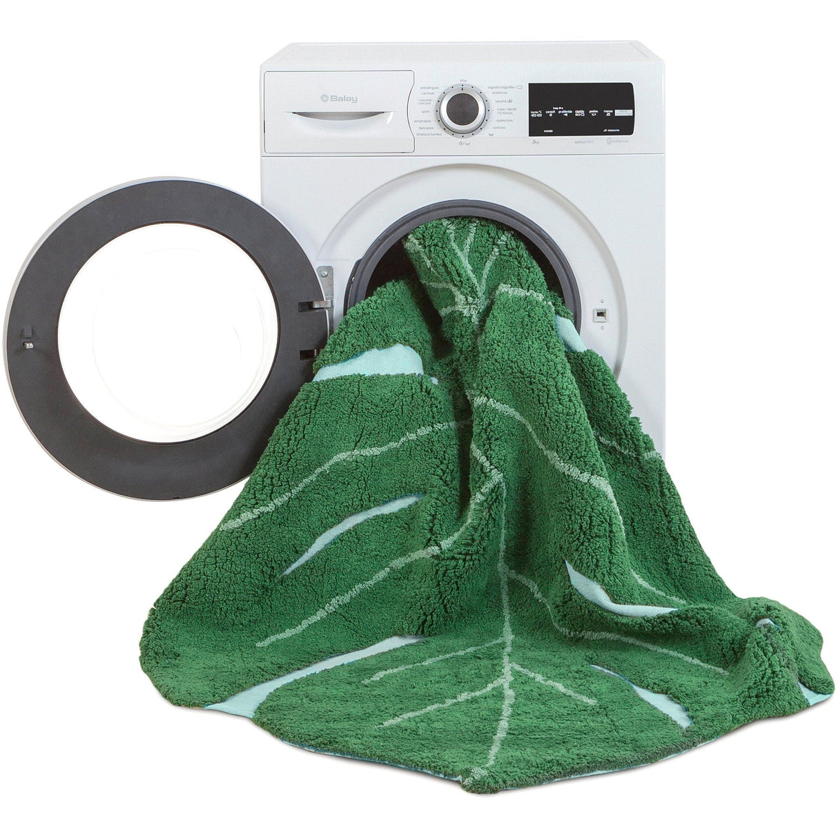 Rugs by Roo | Lorena Canals Monstera Leaf Machine Washable Area Rug-C-MONSTERA