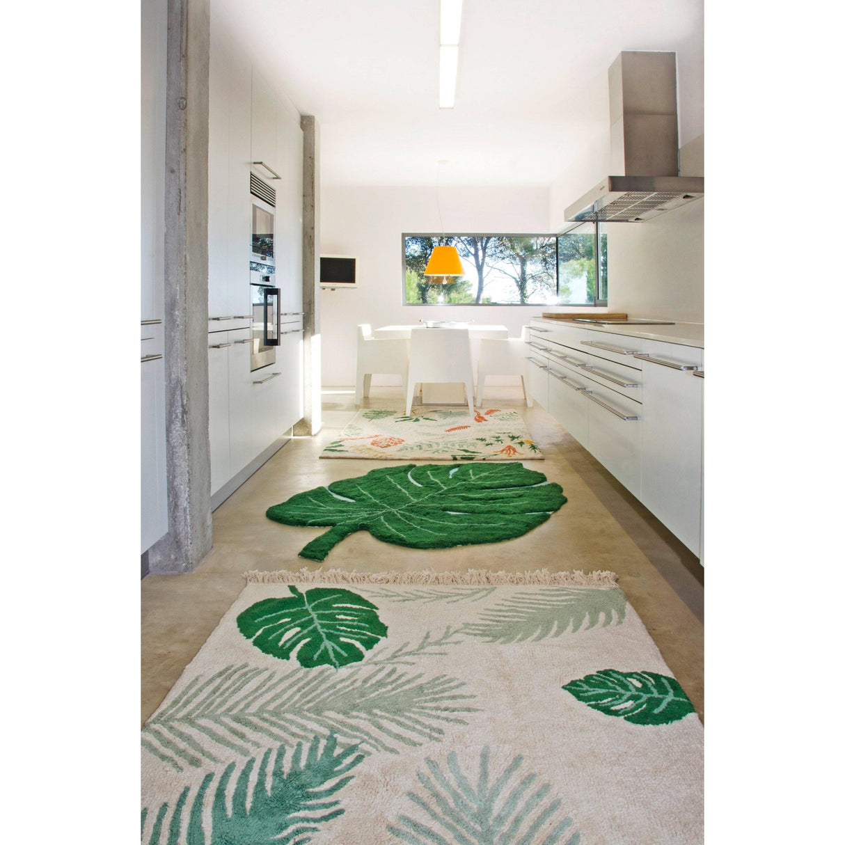 Rugs by Roo | Lorena Canals Monstera Leaf Machine Washable Area Rug-C-MONSTERA