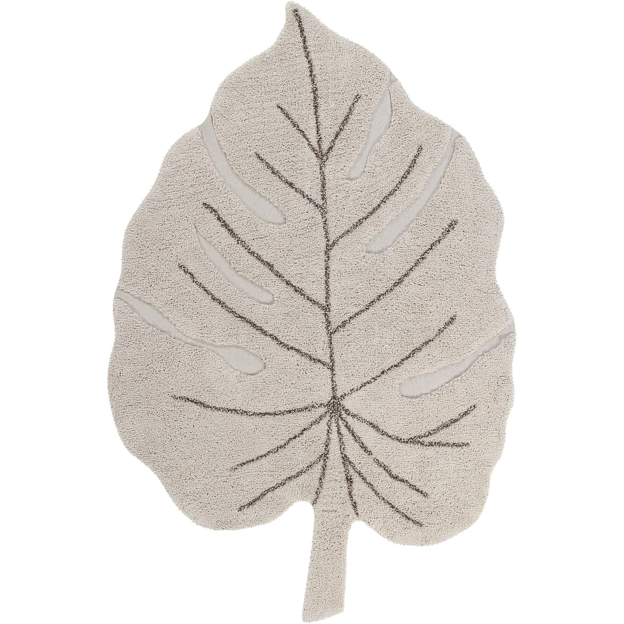 Monstera Natural Washable Area Rug