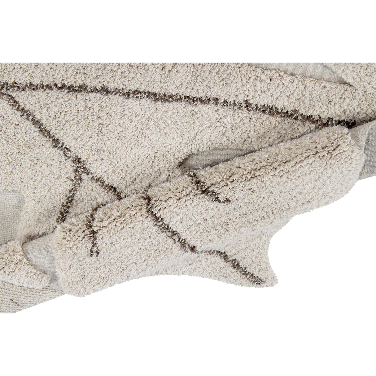 Rugs by Roo | Lorena Canals Monstera Natural Washable Area Rug-C-MON-NAT