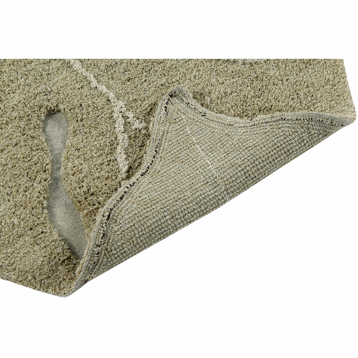 Rugs by Roo | Lorena Canals Monstera Olive Washable Area Rug-C-MON-OLV