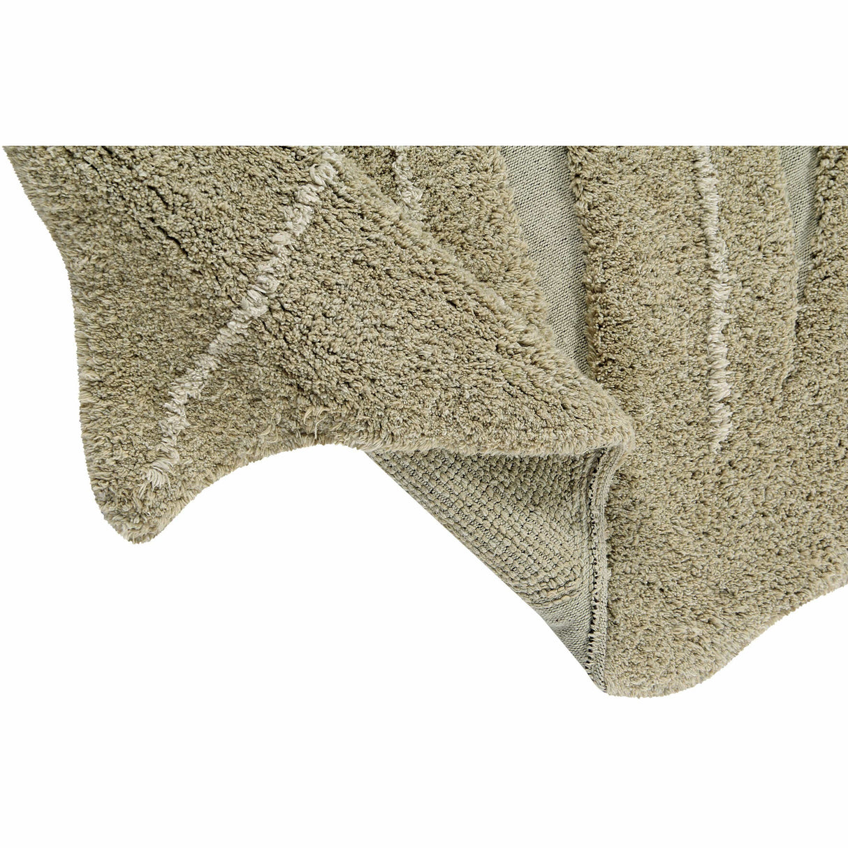 Rugs by Roo | Lorena Canals Monstera Olive Washable Area Rug-C-MON-OLV