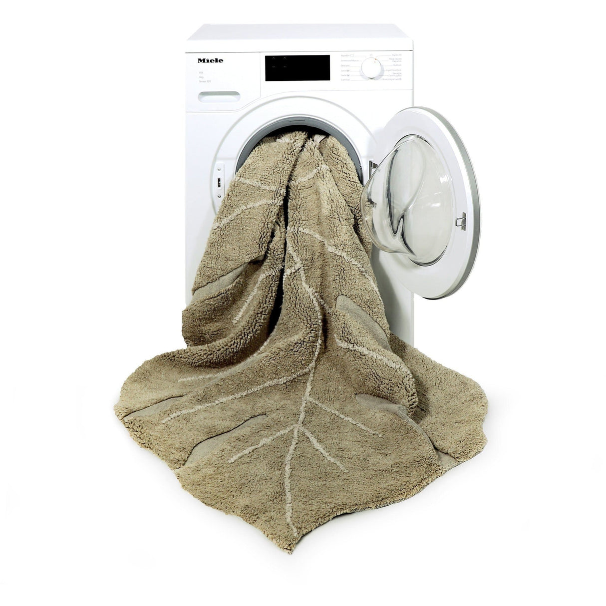 Rugs by Roo | Lorena Canals Monstera Olive Washable Area Rug-C-MON-OLV