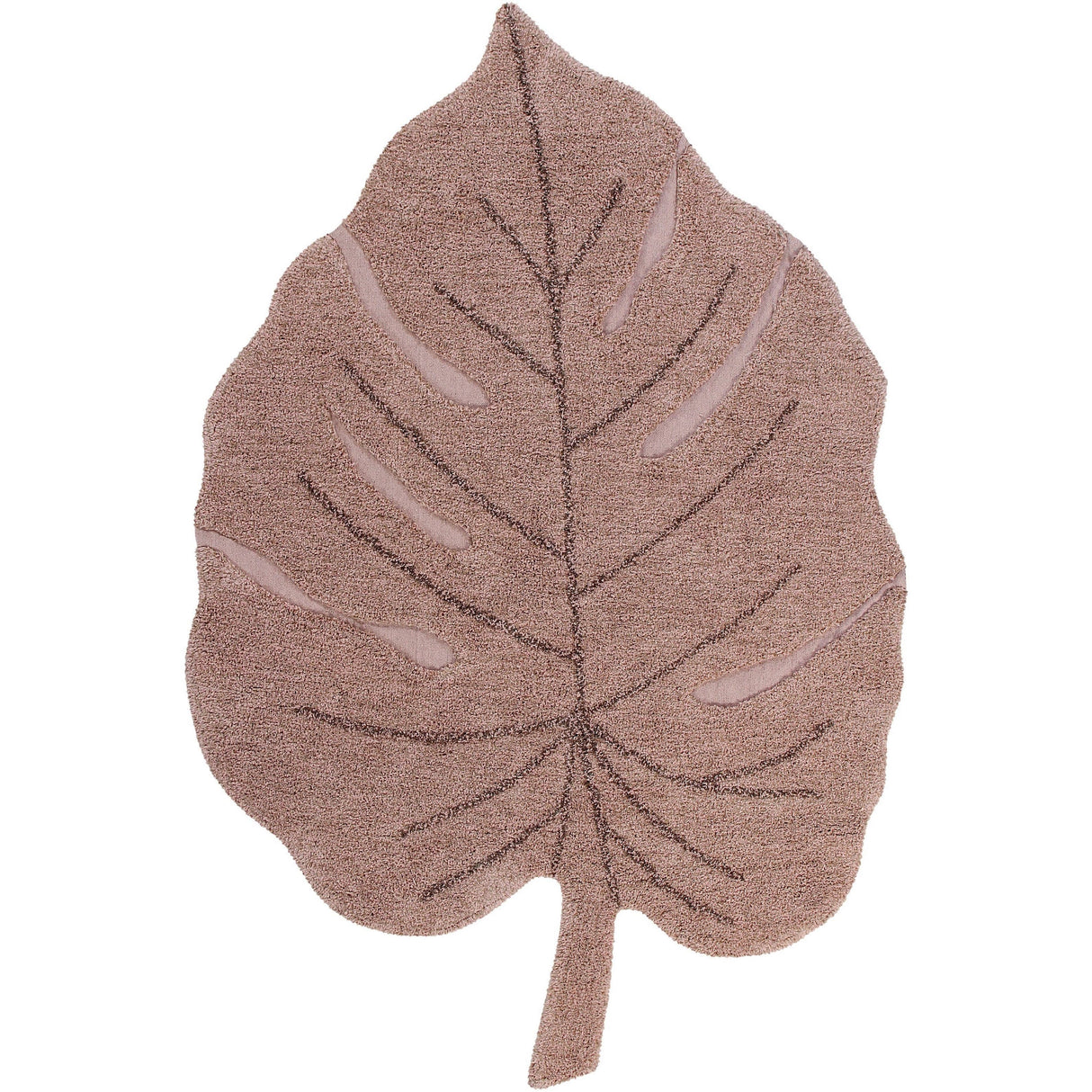 Monstera Vintage Nude Washable Area Rug