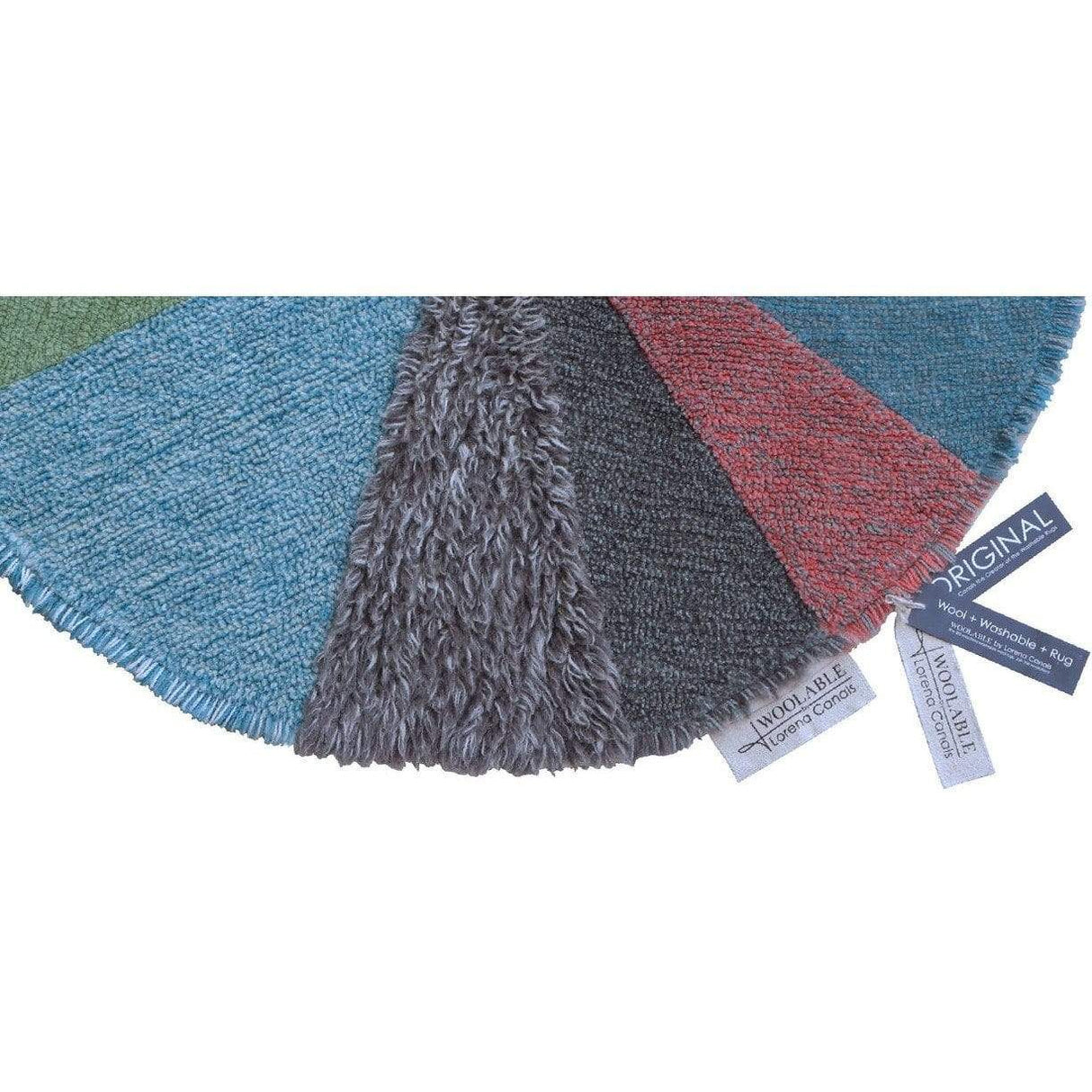 Rugs by Roo | Lorena Canals Pie Chart Wool Washable Area Rug-WO-PIE-RS