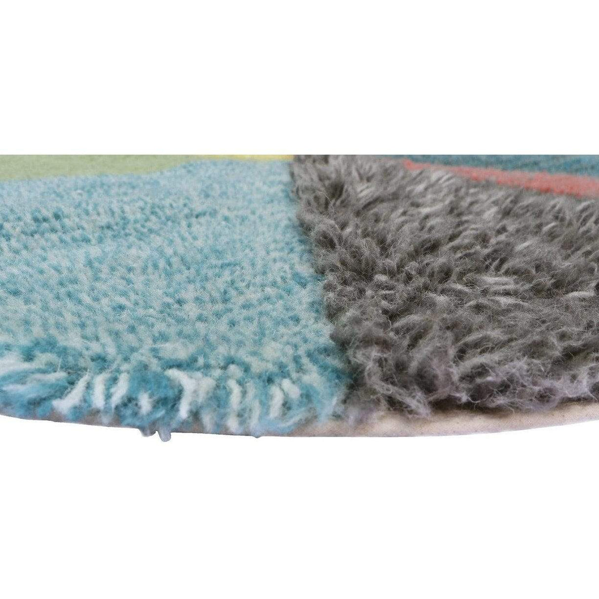 Rugs by Roo | Lorena Canals Pie Chart Wool Washable Area Rug-WO-PIE-RS