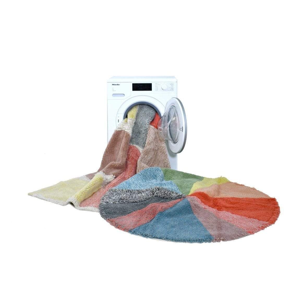 Rugs by Roo | Lorena Canals Pie Chart Wool Washable Area Rug-WO-PIE-RS