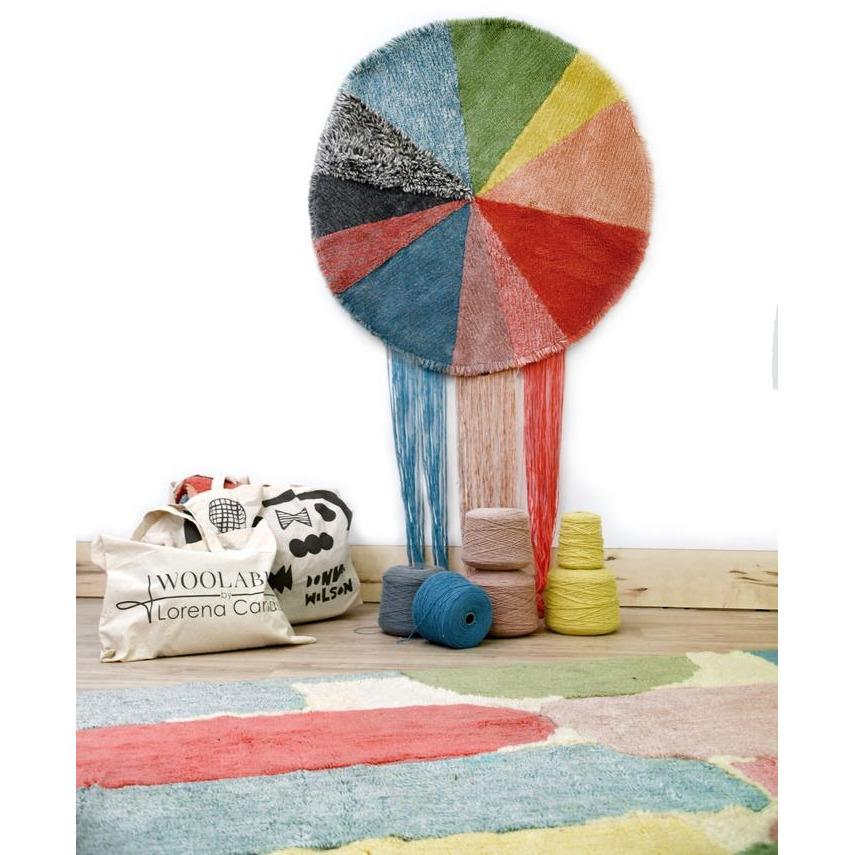 Rugs by Roo | Lorena Canals Pie Chart Wool Washable Area Rug-WO-PIE-RS