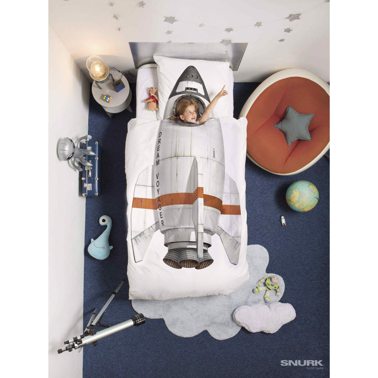 Rugs by Roo | Lorena Canals Puffy Dream Blue Machine Washable Nursery Baby Area Rug-C-PUFFY-DREAM