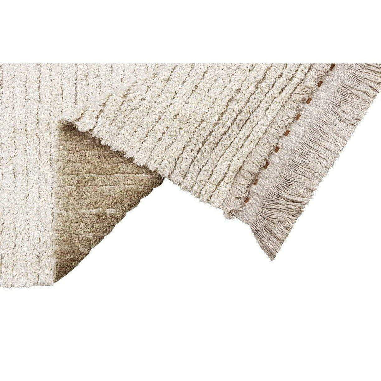 Rugs by Roo | Lorena Canals Reversible Duetto Sage Washable Area Rug-C-DUET-SGE-R