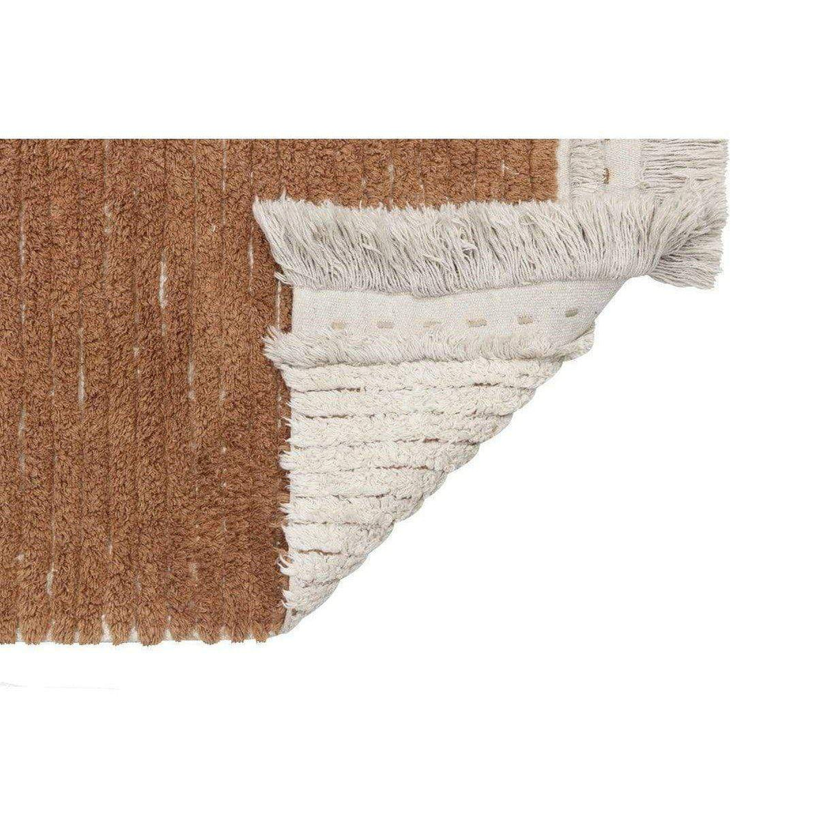 Rugs by Roo | Lorena Canals Reversible Duetto Toffee Washable Area Rug-C-DUET-TOF-R