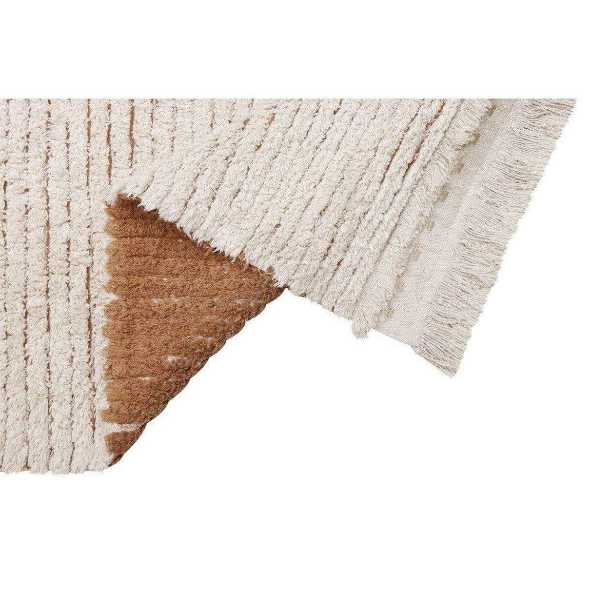 Rugs by Roo | Lorena Canals Reversible Duetto Toffee Washable Area Rug-C-DUET-TOF-R