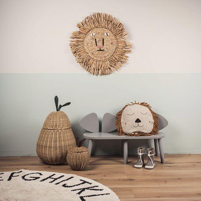 Rugs by Roo | Lorena Canals Round ABC Natural Black Machine Washable Kids Area Rug-C-ABC-NBK