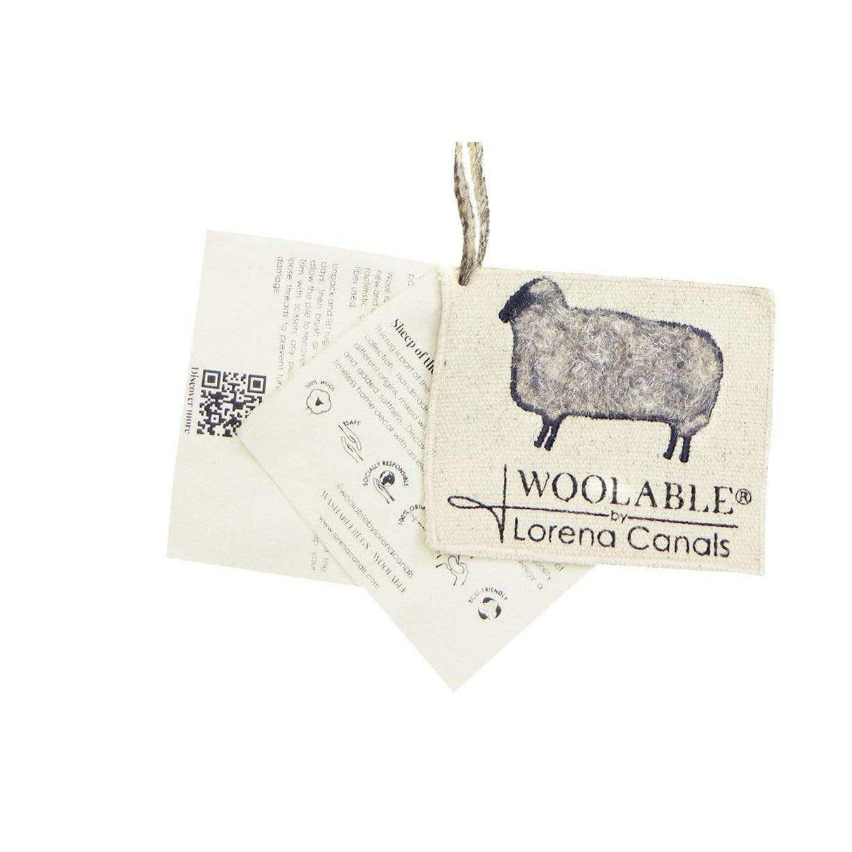 Rugs by Roo | Lorena Canals Steppe Grey Woolable Area Rug-WO-STEPPE-GR-S