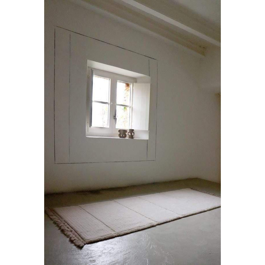 Rugs by Roo | Lorena Canals Steppe White Woolable Area Rug-WO-STEPPE-WH-S